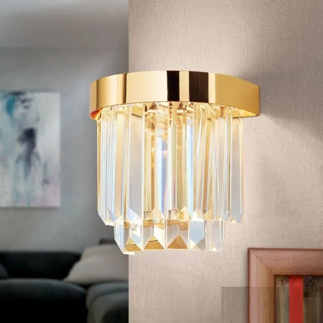 Aplica LED design LUX PRISM, 24K gold plated