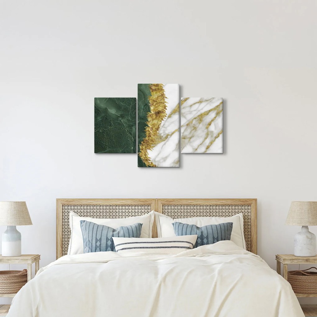 Tablou - Marmură verde N⁰1 (90x60 cm)