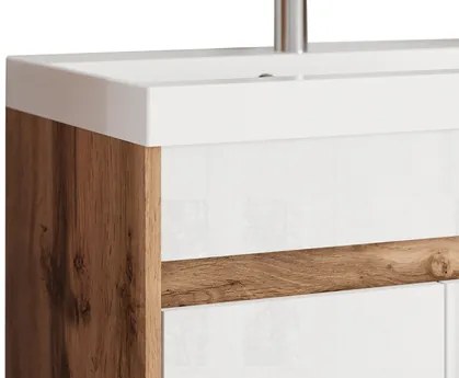 Mobilier baie Garmana XL (bodega + Negru grafit) (cu baterie Economico BYU 020M și sifon). 1103918