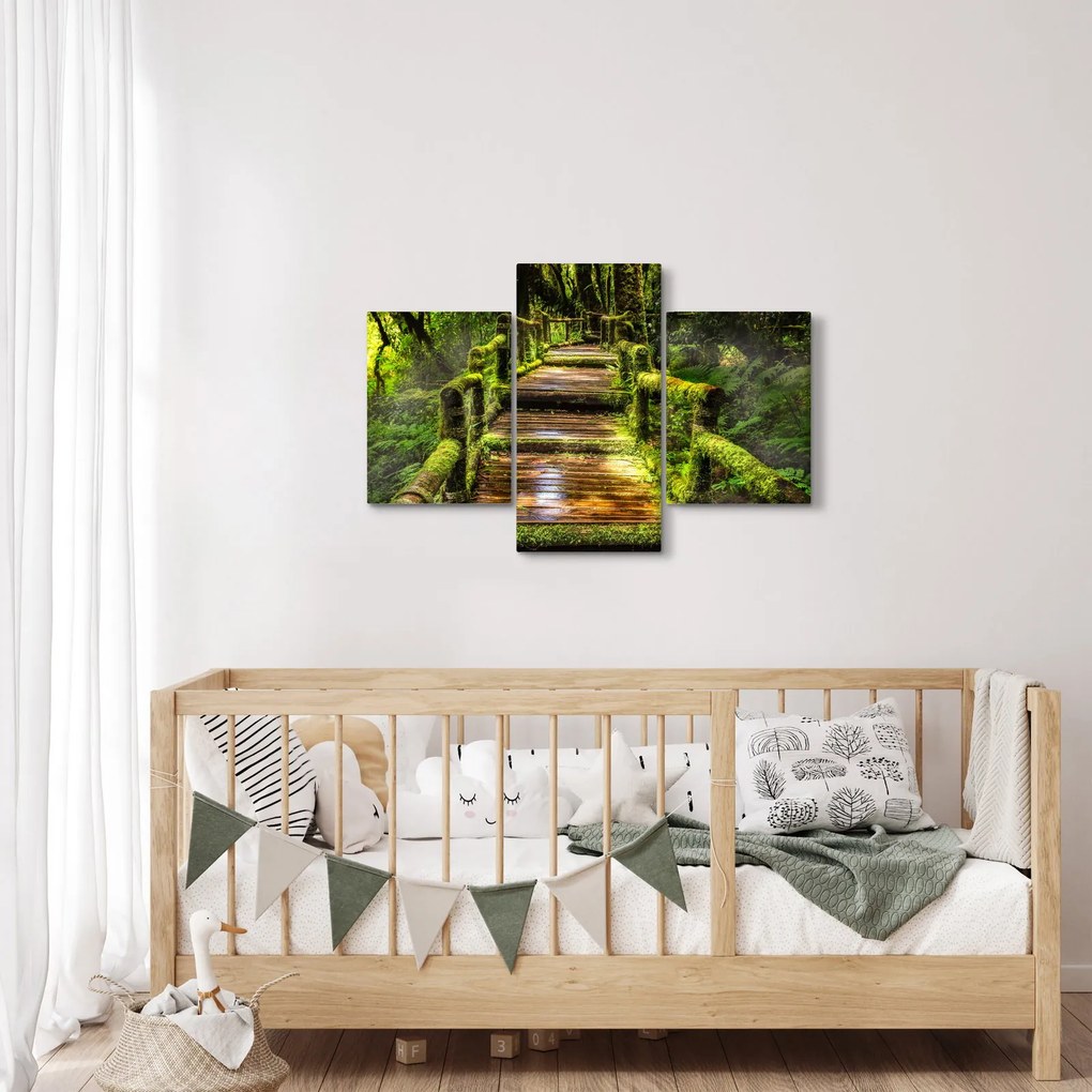 Tablou cu scări într-o pădure tropicală (90x60 cm)