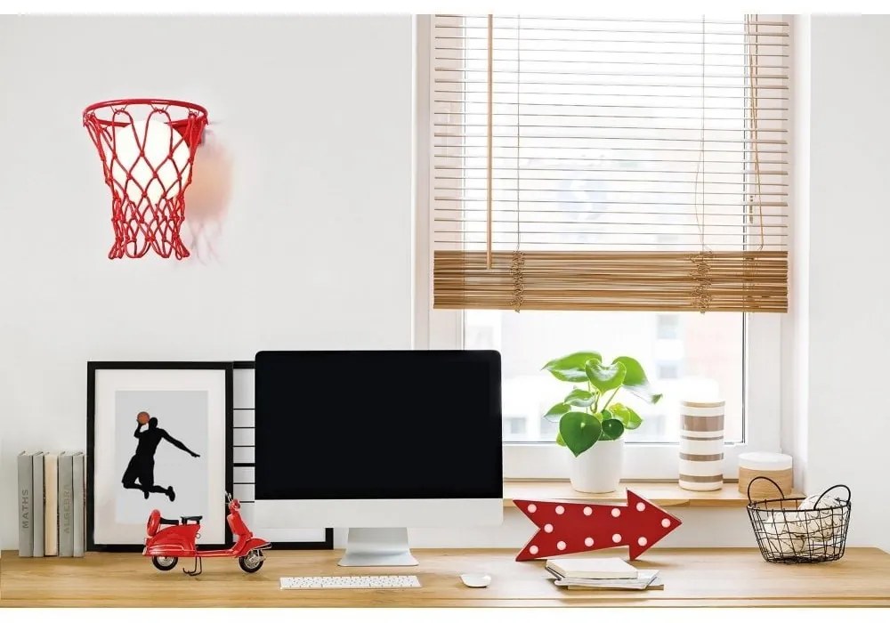 Aplica de perete camera copii BASKETBALL alb