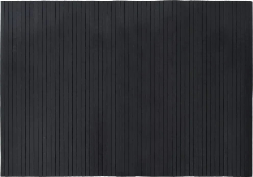 vidaXL Covor dreptunghiular, negru, 70x100 cm, bambus