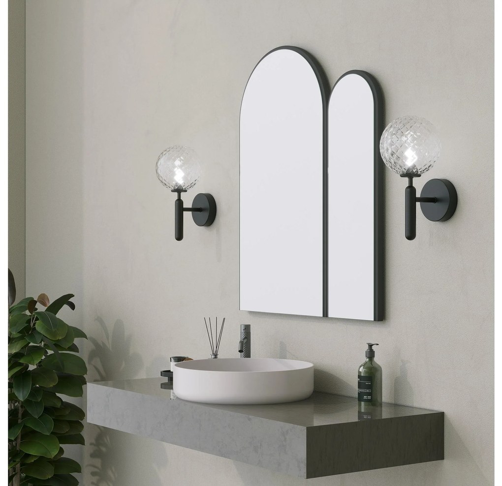 Oglindă decorativă Titeku (negru) . 1093650