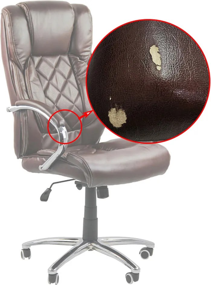 RESIGILAT - Scaune de birou cu masaj OFF 933 maro