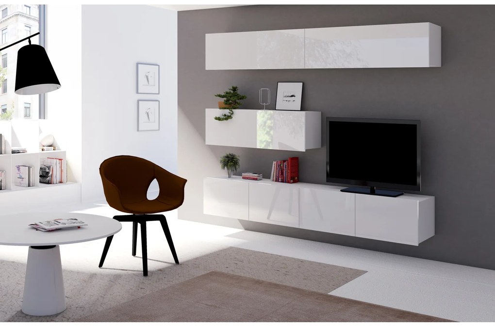 Mobilier living Calabria C8 (Alb) (fără iluminat). 1051617
