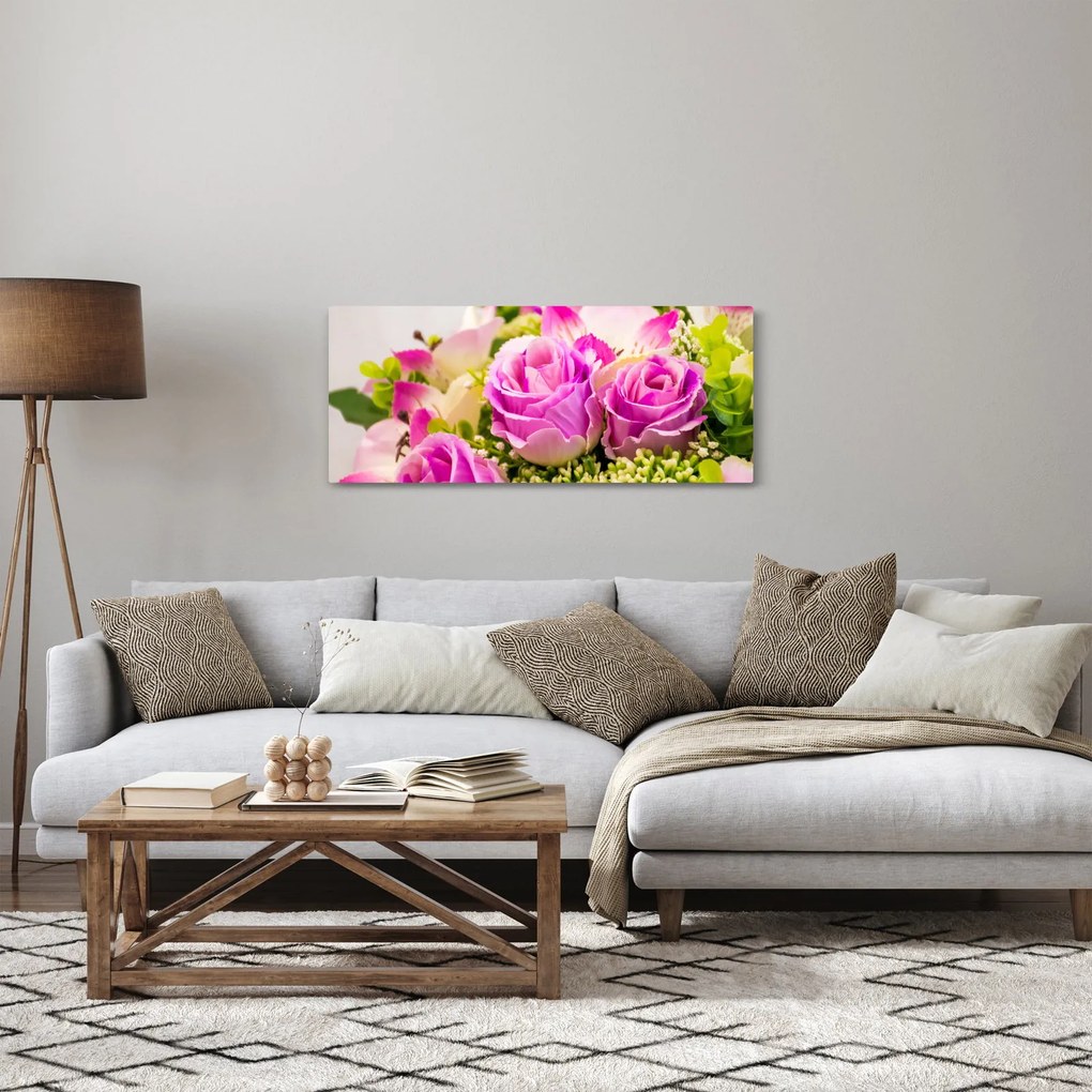 Tablou cu trandafiri (120x50 cm)