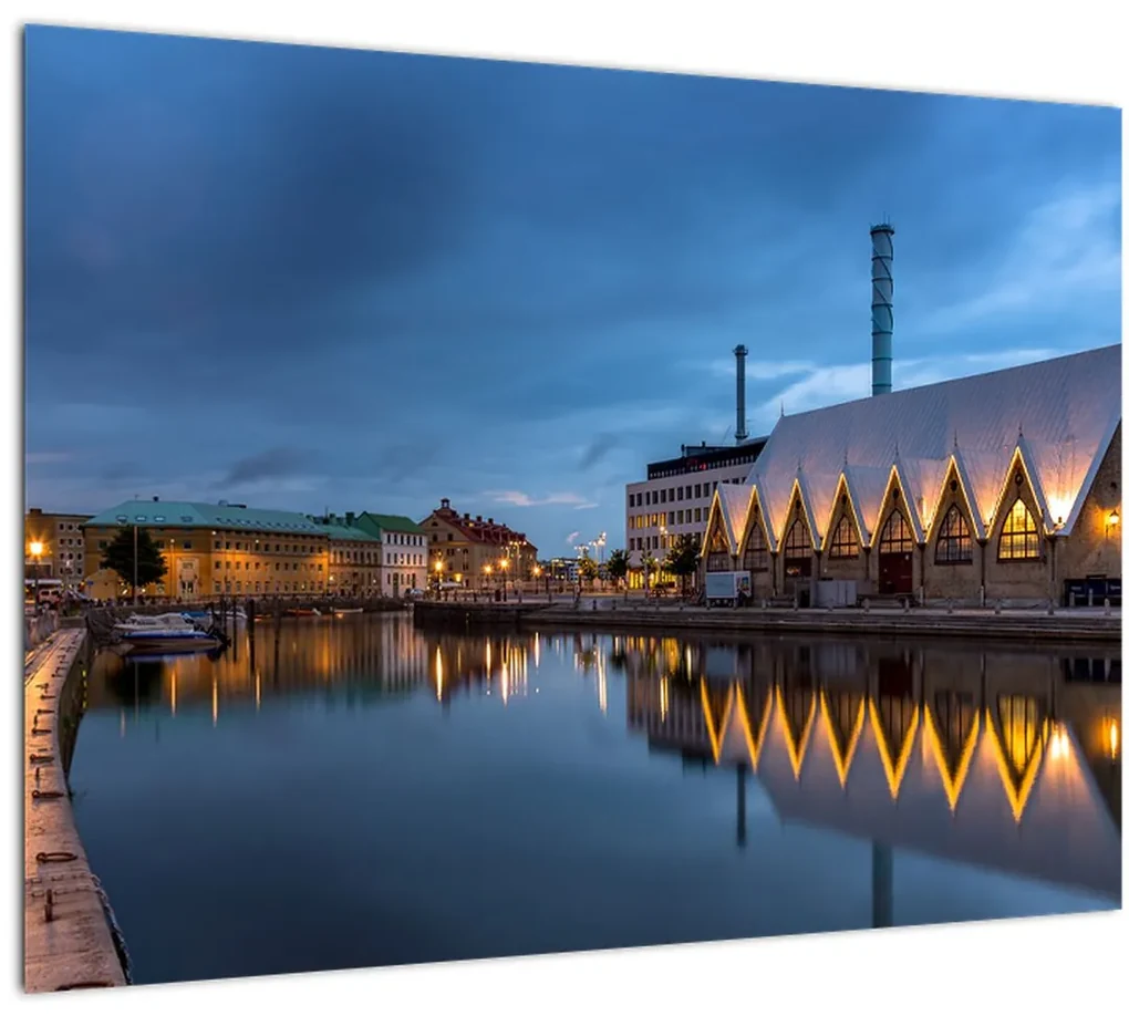 Tablou cu canalul - Göteborg (70x50 cm), în 40 de alte dimensiuni noi
