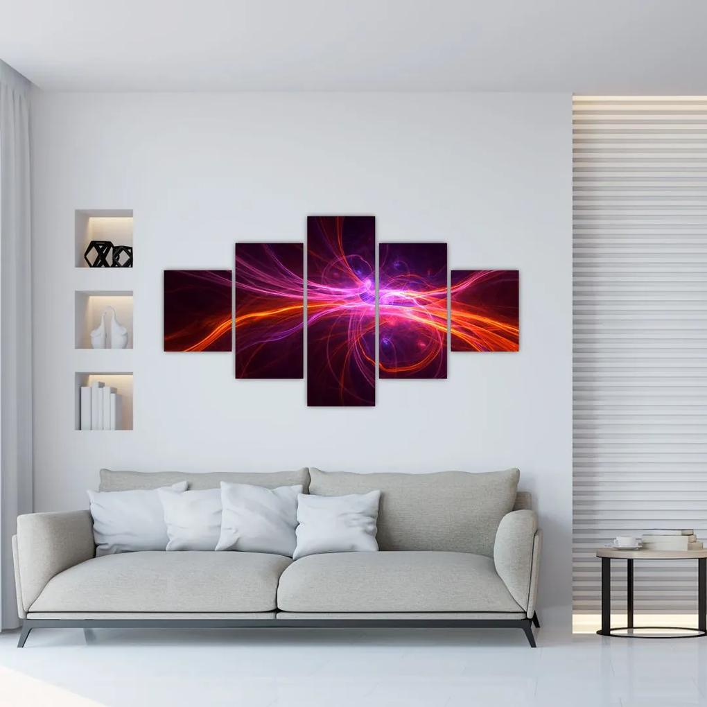 Tablou cu abstracțiune modernă (125x70 cm), în 40 de alte dimensiuni noi