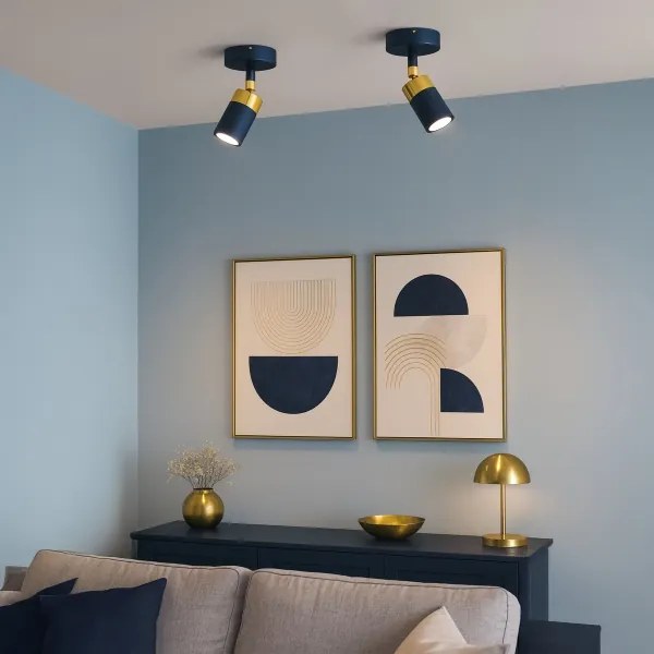 Spot de perete Brilagi POKER 1xGU10/25W/230V albastru