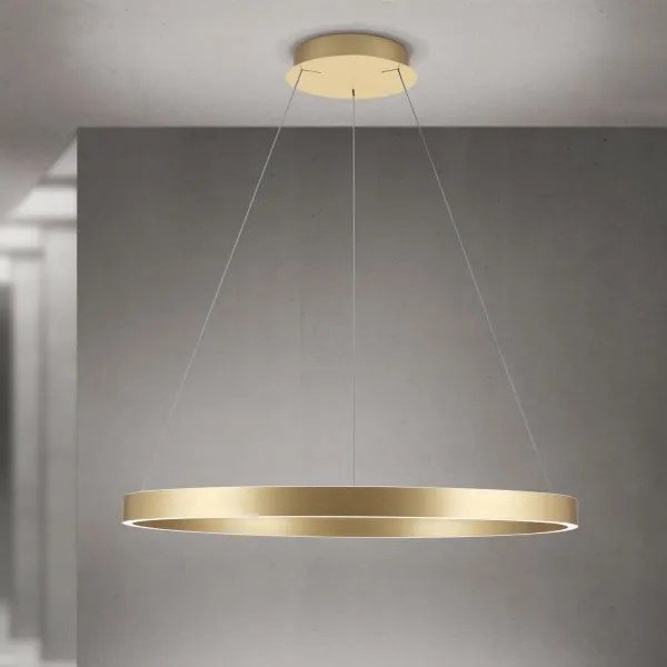 Orion - Pendul LED dimmabil KOLK, 80W, 230V, 2700/3000/4000K, Ø 80 cm, auriu