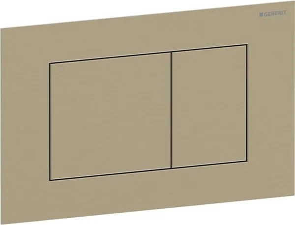 Clapeta actionare dubla rezervor wc, alama, Geberit Sigma40 Alama periata