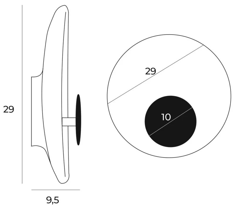 Aplica de perete LED design modern OYAKA