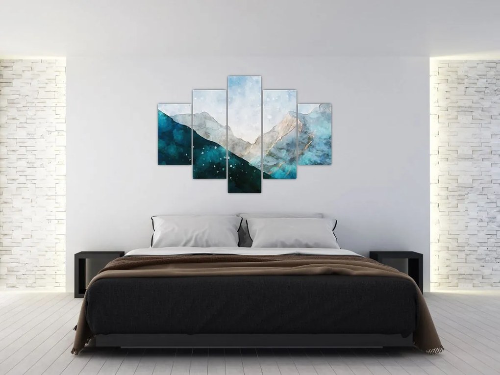 Tablou - Munte desenat (150x105 cm)