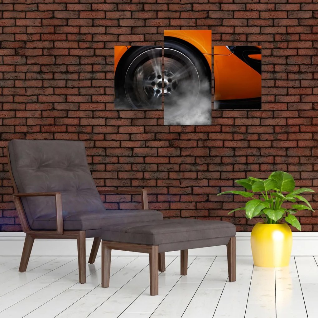 Tablou - Mașină sport portocalie (90x60 cm)