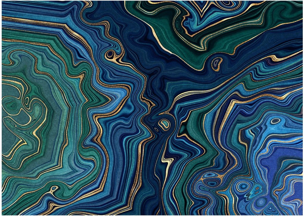 Tablou pe sticlă - Marmură de agat (70x50 cm)