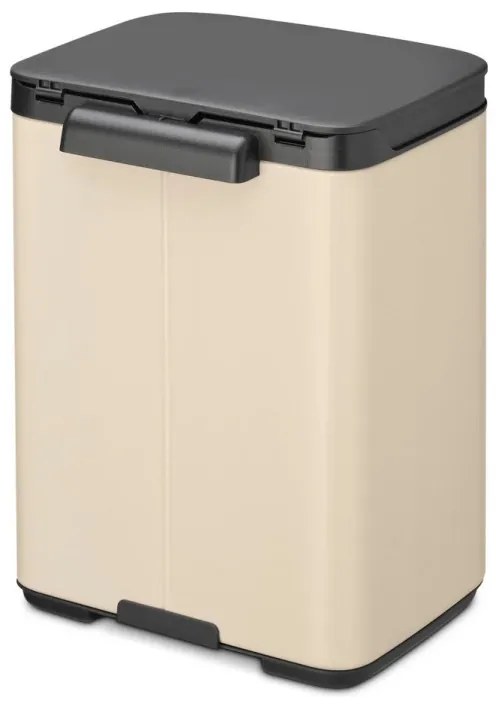 Cos de gunoi Brabantia Bo Small 1008865, 4 L, Deschidere lina si silentioasa, Baza antiderapanta, Bej