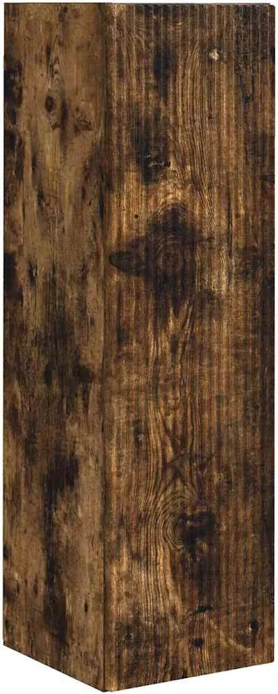 vidaXL Dulap TV de perete Pe perete Stejar fumuriu 30 x 31 x 100 cm