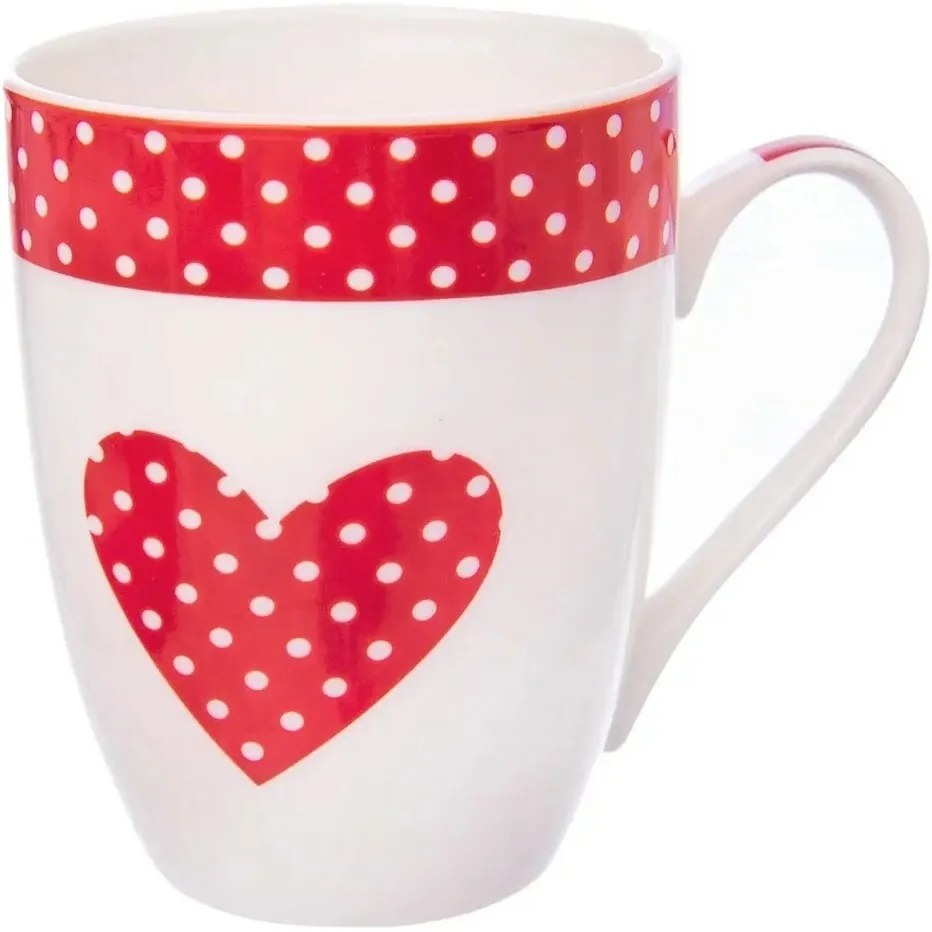 Set căni porțelan Orion Bulină 380 ml, 4 buc.