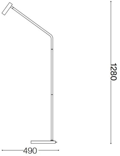 Lampadar LED Ideal Lux EASY LED/3,5W/230V CRI 90 alamă