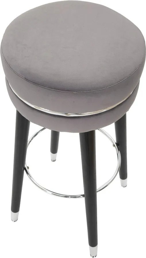 Scaun de bar gri tapițat (înălțime șezut 74 cm) Paris – Mauro Ferretti