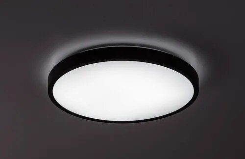 Plafoniera pentru baie, Protectie IP44 Alenzo D-42cm negru, alb