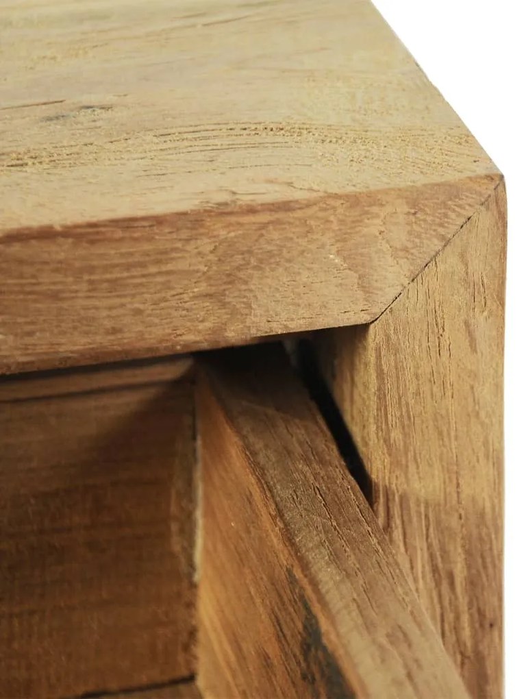 Noptiere, 2 buc., 40 x 30 x 50 cm, lemn masiv de tec