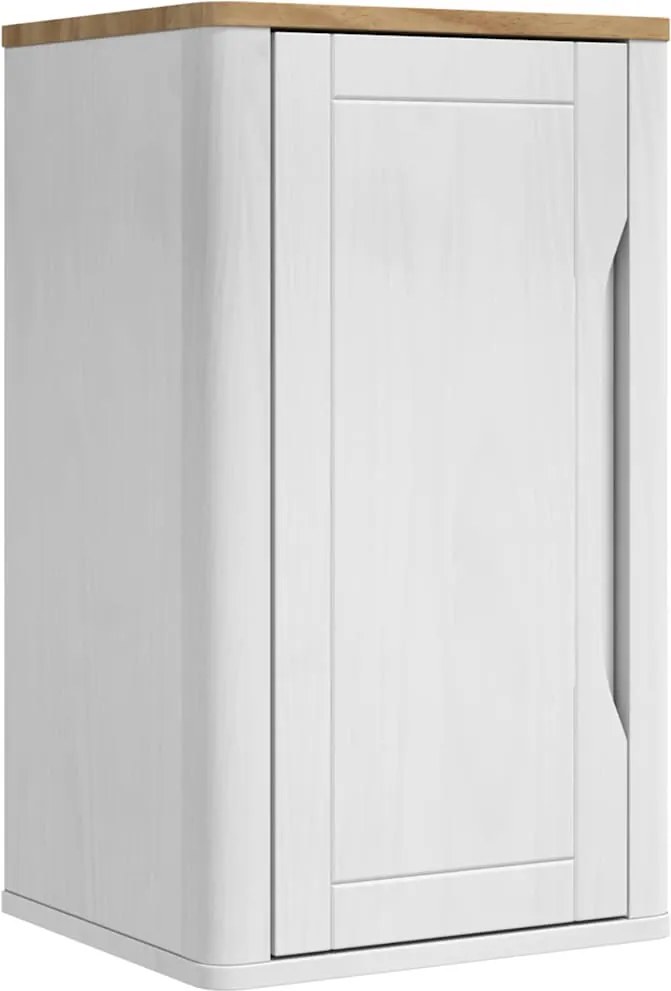 vidaXL Dulap de perete pentru baie cu raft FLORO Alb 35 x 30 x 60 cm