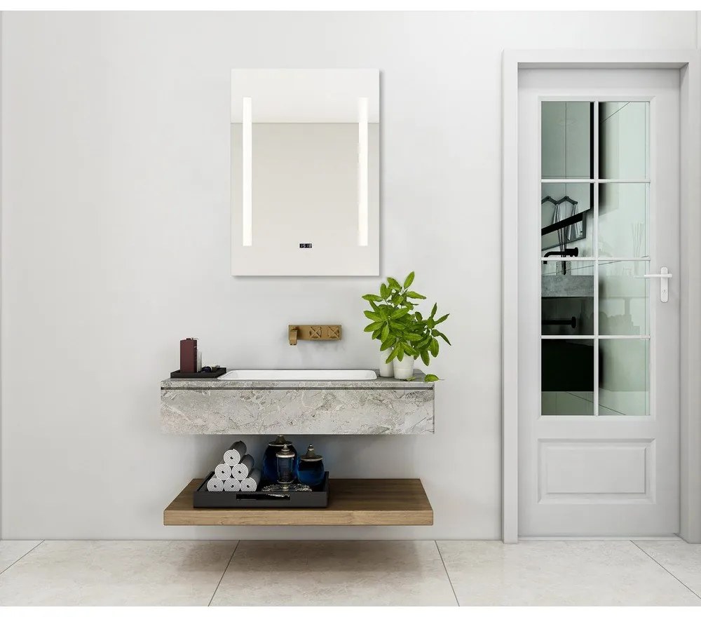 Oglindă de perete cu led 50x70 cm Ilona – Mirrors and More