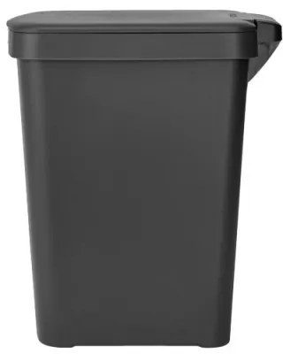 Coș cu pedală Brabantia StepUp 1008482, 25 L, Materiale ecologice, Deschidere mare, Gri închis