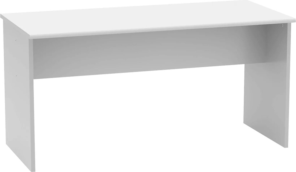 Masa birou JOHAN 2 NEW 08 JH112, alb, PAL melaminat, 148x68x74 cm