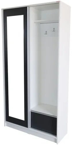 Cuier David Alb, 100 x 38 x 194 cm