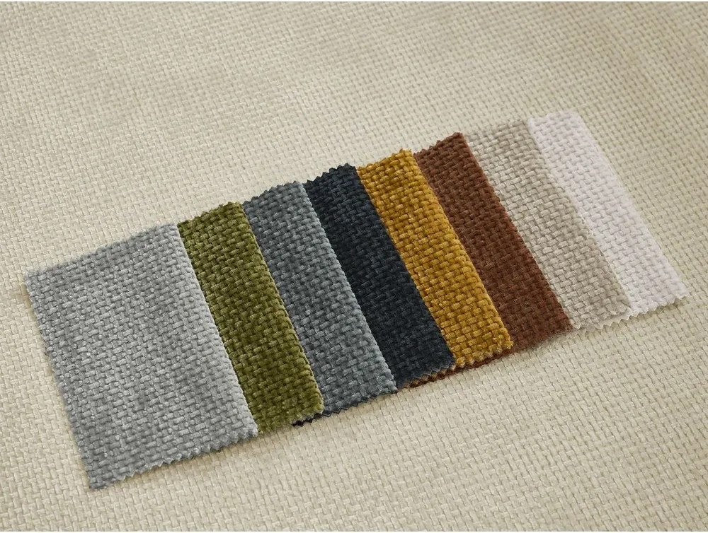 Canapea taupe extensibilă cu tapițerie din chenille 228 cm Neyo – Bobochic Paris