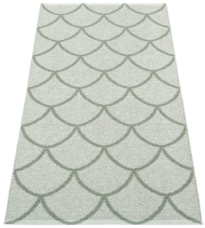 Covor tip traversă pentru interior și exterior verde 70x150 cm Kotte Army Sage – Pappelina