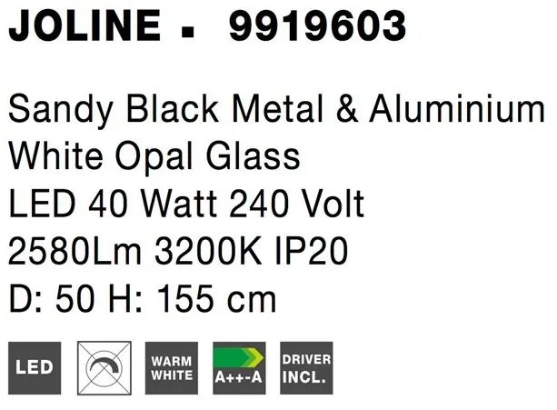 Lustra cu 5 surse de lumina LED JOLINE NVL-9919603