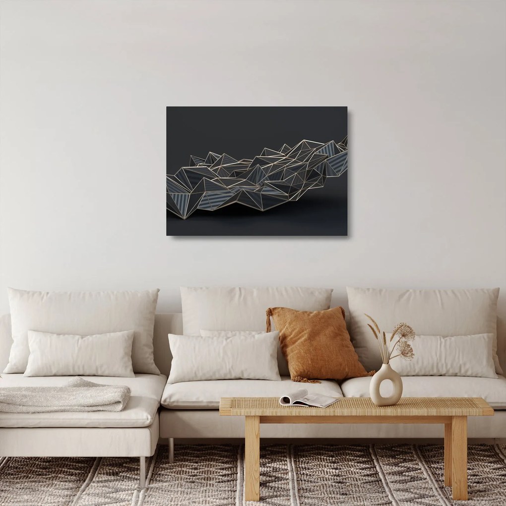 Tablou pe sticlă abstracției (70x50 cm)