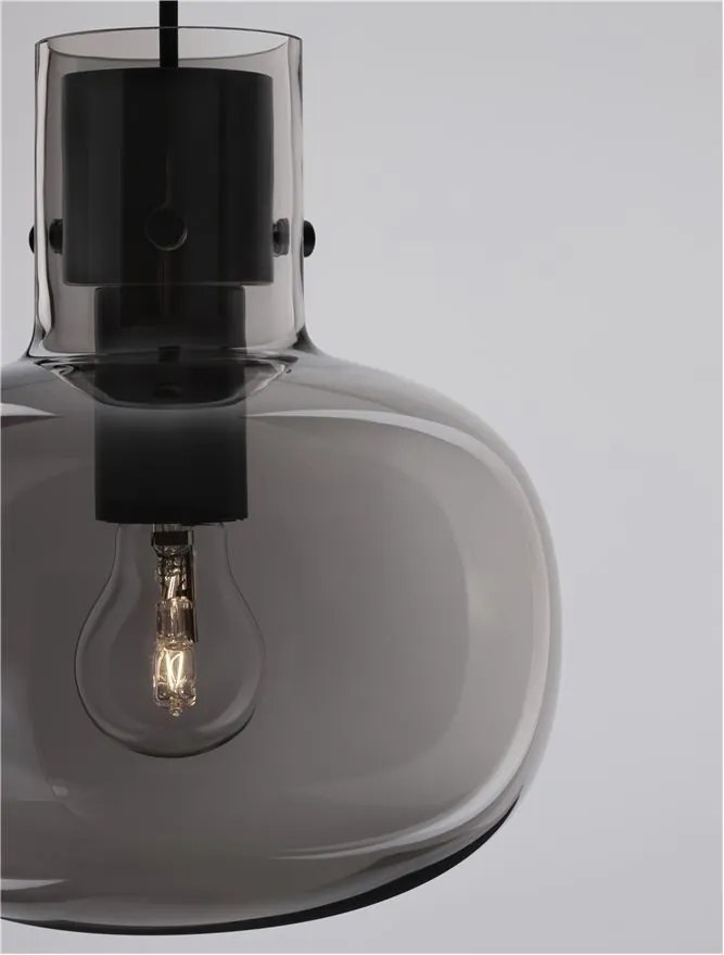 Lustra, Pendul design modern CINZIA fumuriu, 22cm