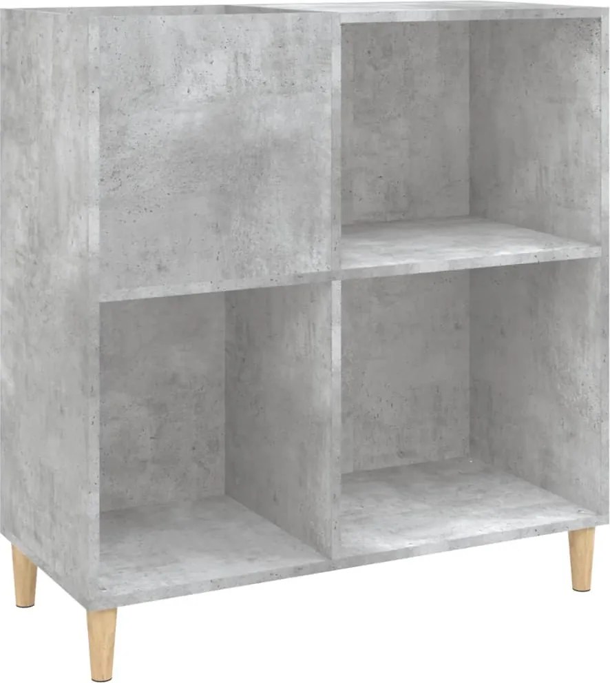 vidaXL Dulap pentru discuri gri beton 84,5x38x89 cm lemn compozit