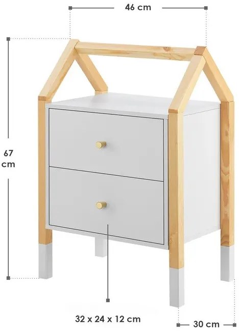 Juskys Noptieră pentru copii Enny