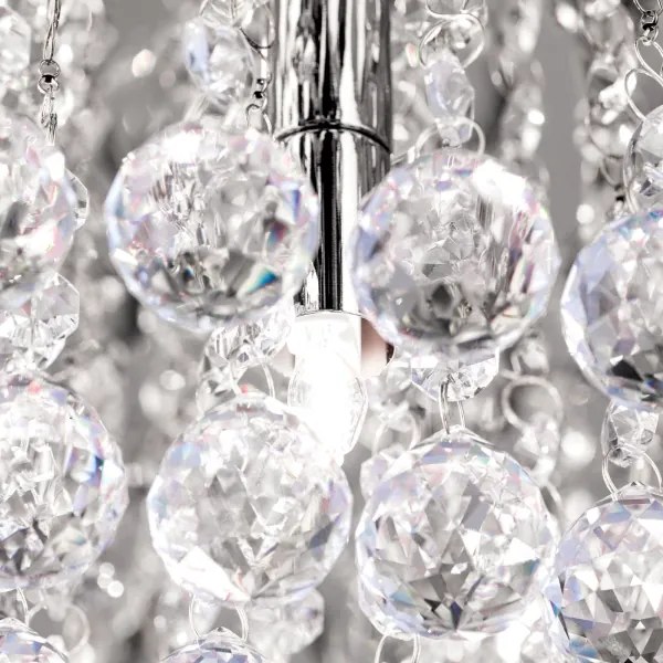 Plafonieră de cristal Orion DLU 2378/6/50 GLORIA 6xG9/40W/230V d. 50 cm crom