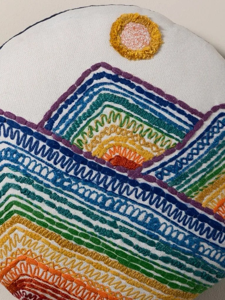 Pernă decorativă rotundă, Ø45 cm