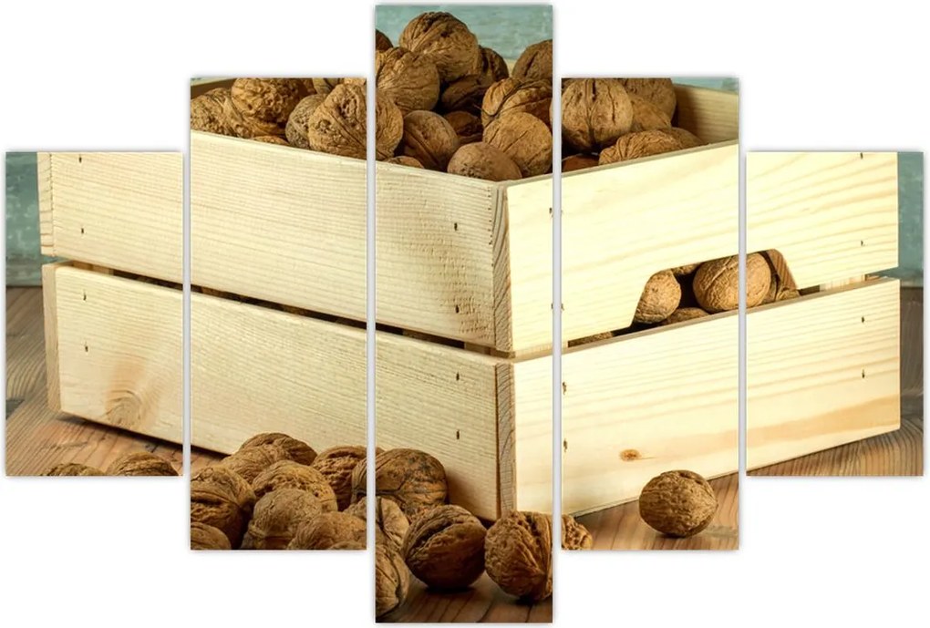 Tablou - Natură moartă de toamnă cu nuci (150x105 cm)