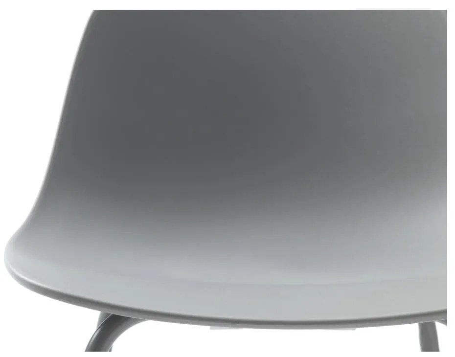 Scaun de bar gri din plastic (înălțime șezut 67,5 cm) Whitby – Unique Furniture