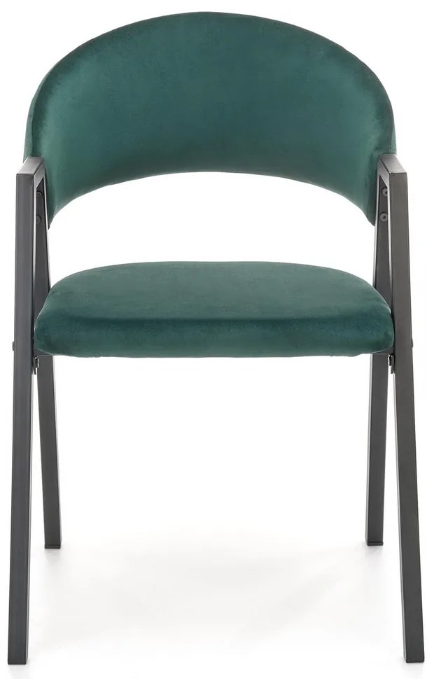 Scaun de bucaterie Zayne, verde/negru