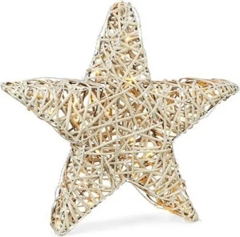 Decorațiune luminoasă în culoare naturală ø 50 cm cu model de Crăciun Sofus – Markslöjd