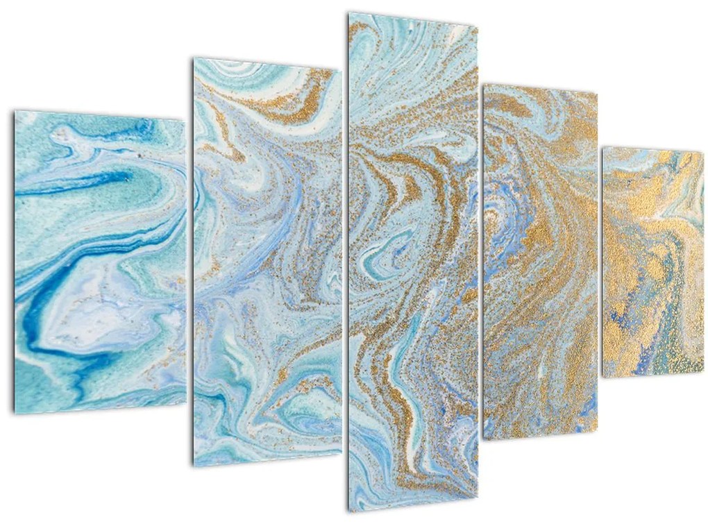 Tablou - Marmură albastră (150x105 cm)