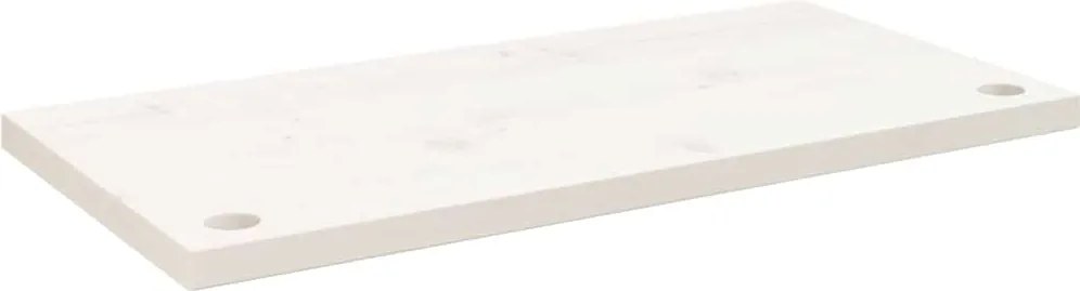 vidaXL Blat de birou, alb, 80x40x2,5 cm, lemn masiv de pin