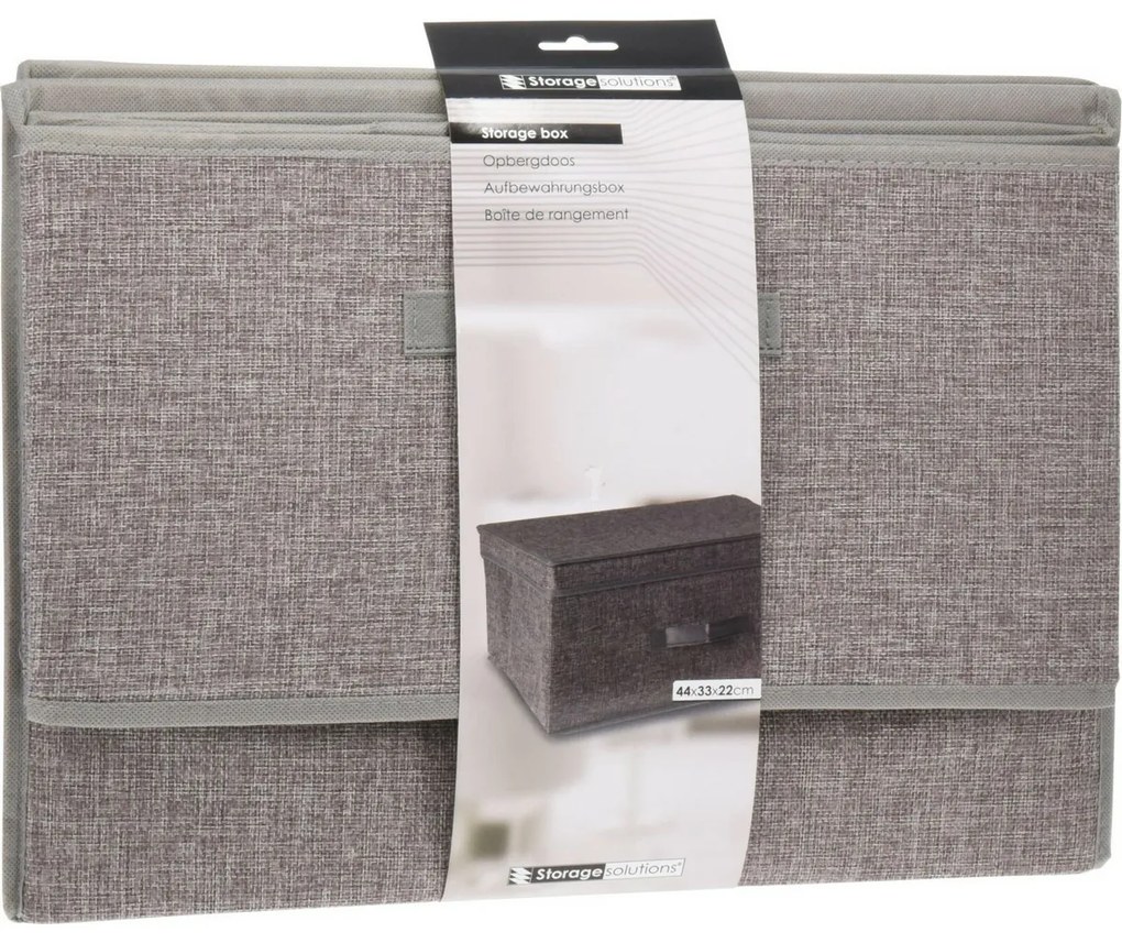 Cutie de depozitare pliabilă cu capac rabatabil 44× 33 × 22 cm, L