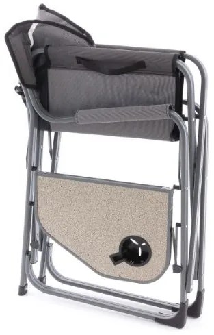 Scaun pliant de camping cu masă și suport pentru băuturi