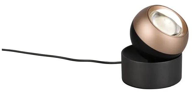 Veioză neagră-bronz LED (înălțime 14 cm) Orbit – Trio Select