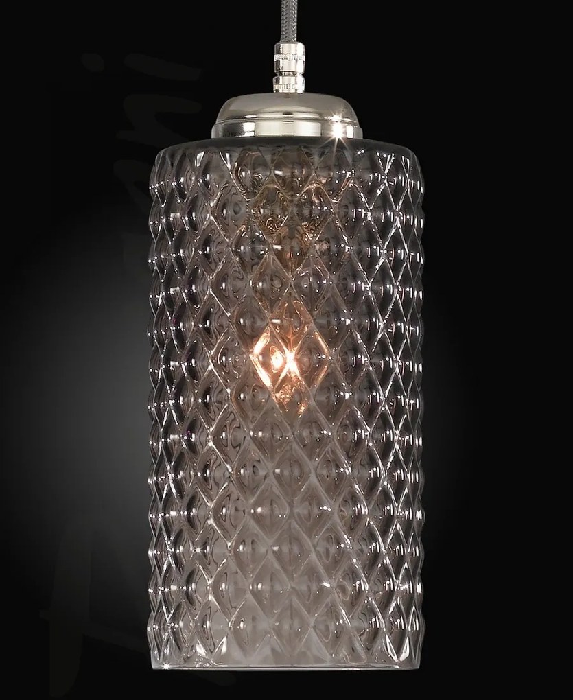Lustra moderna cu 3 pendule design italian 10000 fumuriu